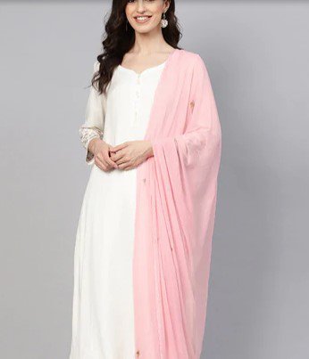 Dupatta for the fourth Look