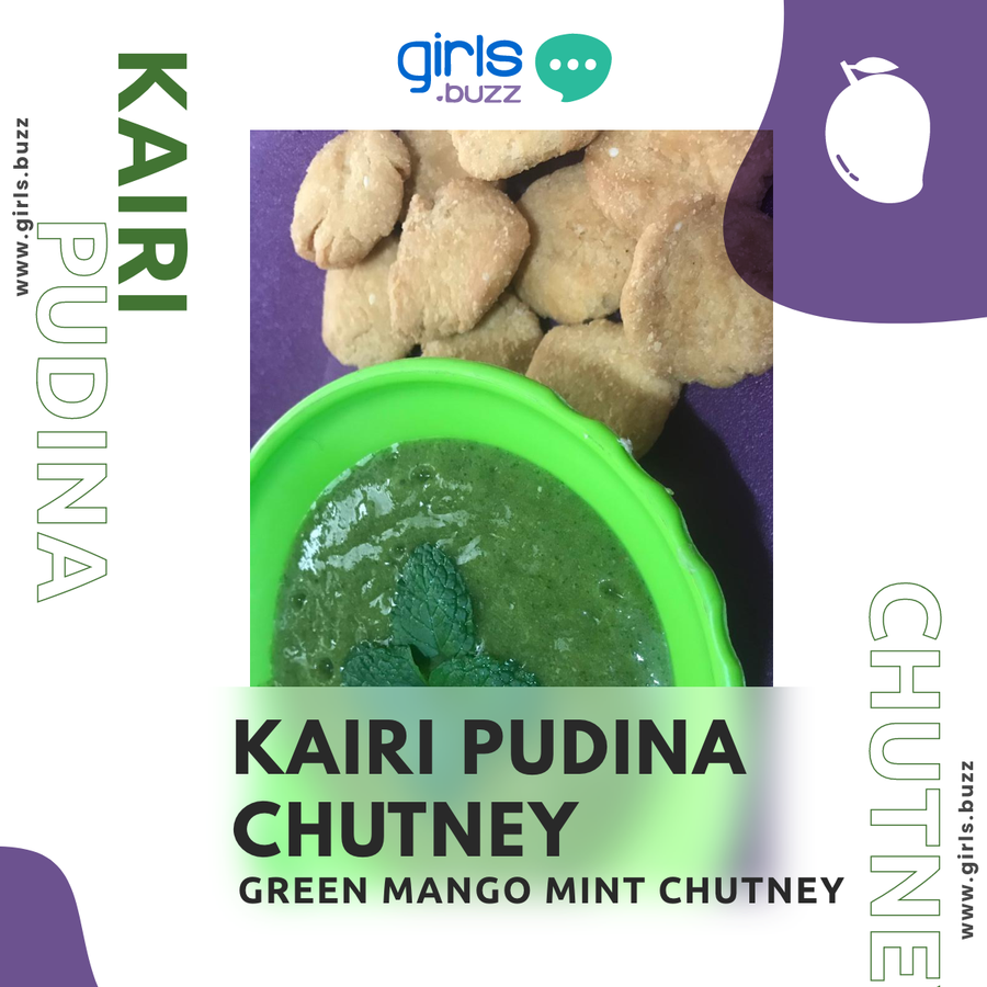 Kairi- Pudina Chutney (Green Mango-Mint Chutney)